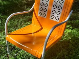 Rusty old chair restored